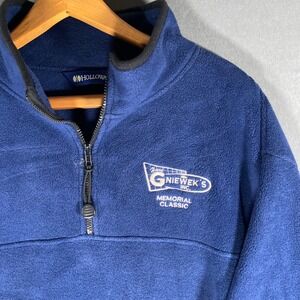 Holloway Mens XL Pullover Fleece Jacket Blue Gnieweks‎ Memorial Classic